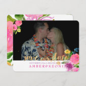 Save The Date PixDezines Aquarelle Florale/Enregistrer notre dat (Devant / Derrière)