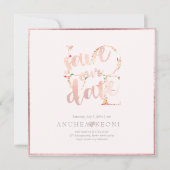 Save The Date PixDezines BOTANICA LOVE SAVE DATE|BLUSH PINK (Devant)