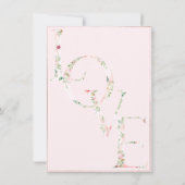 Save The Date PixDezines DÉLICATE AMOUR ROSE BLANC do-it-yoursel (Dos)