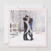 Save The Date PixDezines DÉLICATE AMOUR ROSE BLANC do-it-yoursel (Dos)