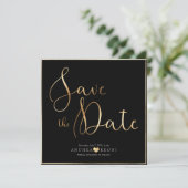 Save The Date PixDezines DELICATE LOVE FAUX OR|BOTANICA (Debout devant)