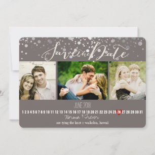 Save The Date PixDezines éblouit DIY couleur/photos enregistrer 