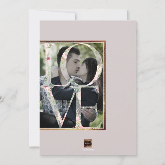 Save The Date PixDezines Enregistrer la date/Botanica Love (Dos)