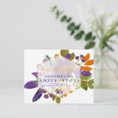 Save The Date PixDezines Fleurs aquarelles Enregistrer la date (Debout devant)