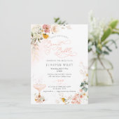 Save The Date PixDezines H2 Fall Garden Fleurs Brunch Bubbly (Debout devant)