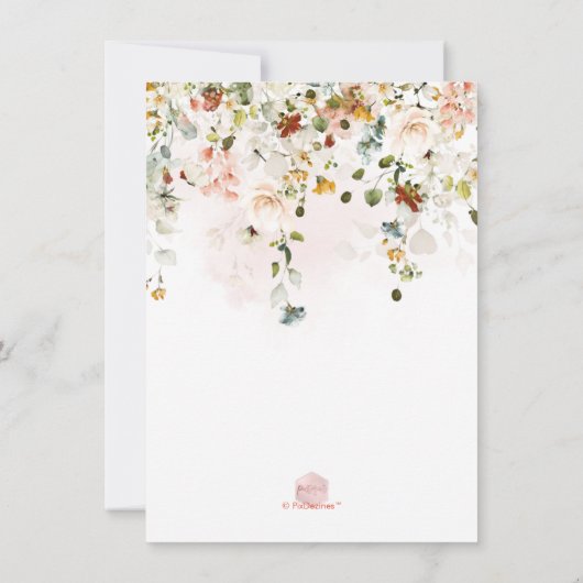 Save The Date PixDezines H2 Fall Garden Fleurs Brunch Bubbly (Dos)