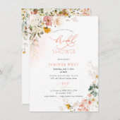 Save The Date PixDezines H2 Jardin de fleurs d'automne Mariage (Devant / Derrière)