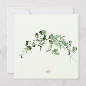 Save The Date PixDezines H2 Vert Eucalyptus Enregistrer La Date (Dos)