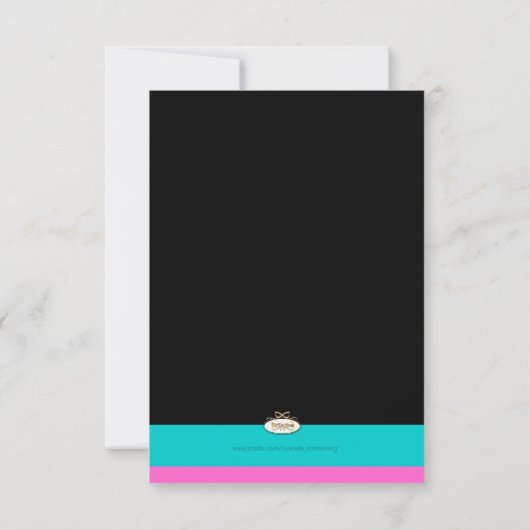 Save The Date PixDezines Palmiers jumeaux, bleu aqua (Dos)