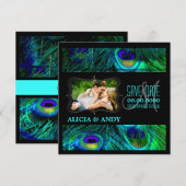 Save The Date PixDezines paon/diy événements+arrière-plan (Devant / Derrière)