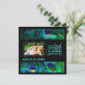 Save The Date PixDezines paon/diy événements+arrière-plan (Debout devant)