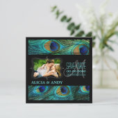 Save The Date PixDezines paon/événements diy+arrière-plan (Debout devant)