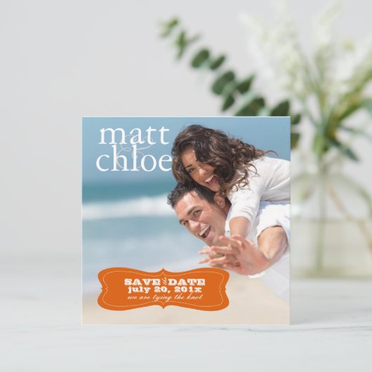 Save The Date PixDezines Photo Date d'enregistrement, do-it-your (Debout devant)