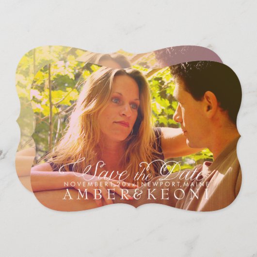 Save The Date PixDezines photo enregistrer la date/coucher de so (Devant / Derrière)