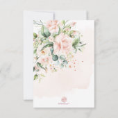 Save The Date PixDezines Roses de crème d'aquarelle (Dos)