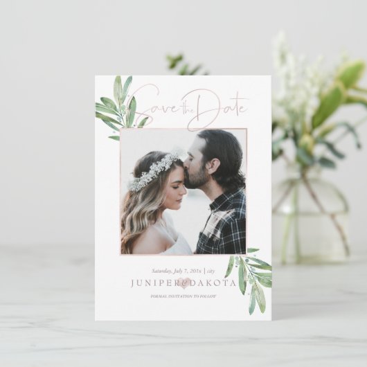 Save The Date PixDezines SAGE, GREENERY ENREGISTRER LA DATE (Debout devant)