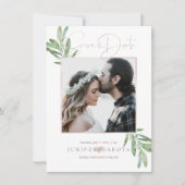 Save The Date PixDezines SAGE, GREENERY ENREGISTRER LA DATE (Devant)