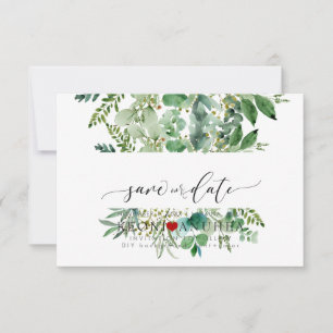 Save The Date PixDezines Sauvegarder Date/Feuillage, Elder+Fern