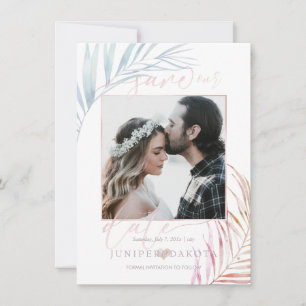 Save The Date PixDezines SILVER PALMS ENREGISTRER LA DATE