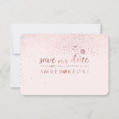 Save The Date PixDezines Speckles Rose Gold/Save Date/do-it-your (Devant)