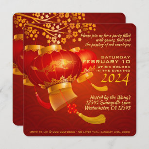 Save The Date Place de la fête traditionnelle chinoise du Nouvel