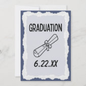 Save The Date Plafond d'obtention du diplôme Enregistrer La Date (Devant)