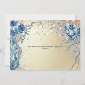 Save The Date Plage carapace d'eau île océan bleu orange (Dos)