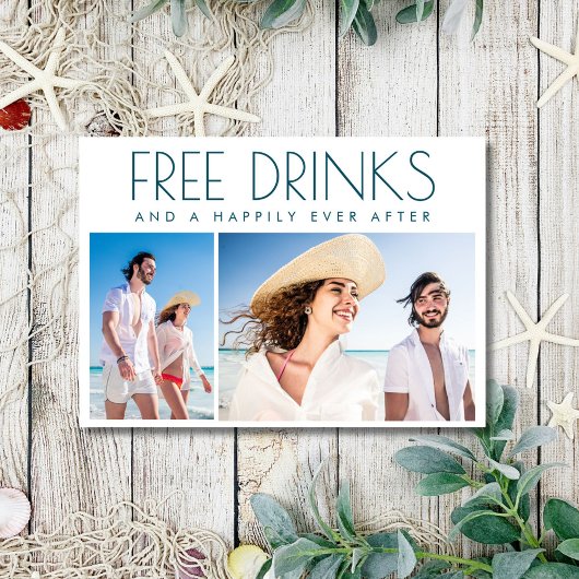 Save The Date Plage de la côte Photo de la mer Mariage