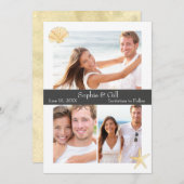 Save The Date Plage Enregistrer la date (Devant / Derrière)