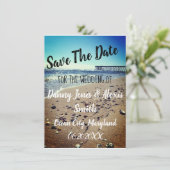 Save The Date Plage Enregistrer La Date (Debout devant)