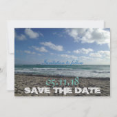 Save The Date Plage Enregistrer la date (Dos)