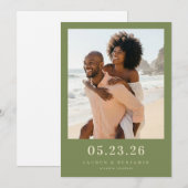 Save The Date Plage Joyeuse Olive (Devant / Derrière)