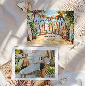 Save The Date Plage Retro | Mariage tropical Aloha