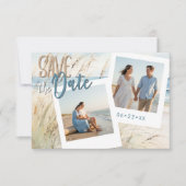 Save The Date Plage Watercolor de la mer moderne (Devant)