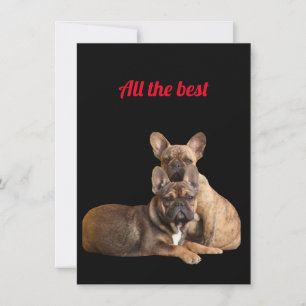 Save The Date Plaque de table en bulldog