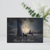 Save The Date Pleine lune enchanteresse, Cerf, Pittoresque Maria (Debout devant)