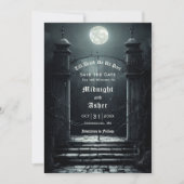 Save The Date Pleine lune Gothique Enregistrer La Date (Devant)