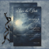 Save The Date Pleine lune gothique foncé Mariage de nuit Sky