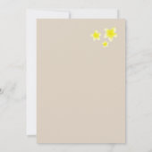 Save The Date Plumeria jaune Frangipani Plage tropicale Mariage (Dos)