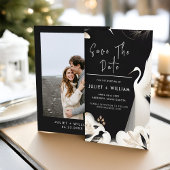 Save The Date Plumes Asiatique Sky Cloud Crane Mariage amusant