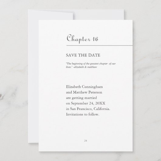 Save The Date Plus Grand Chapitre De Nos Vies | Format de livre (Devant)