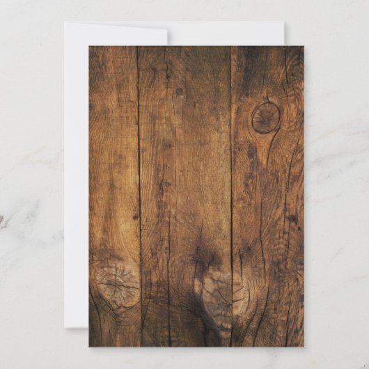 Save The Date Poignées en bois - Marguerite Mariage à la grange  (Dos)