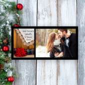 Save The Date Poinsettia et plaid Mariage d'hiver Enregistrer la