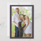 Save The Date Poinsettia Florals Enregistrer la date | Rouge à c (Dos)