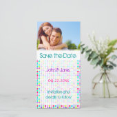 Save The Date Point Polka/photo "Save the Date" (Debout devant)