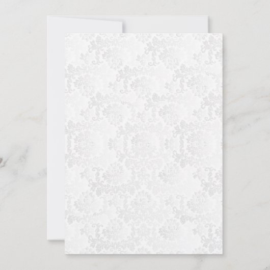 Save The Date Points Confetti Or Élégants | Texture blanche (Dos)