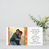 Save The Date Pois orange Enregistrer la date (Debout devant)