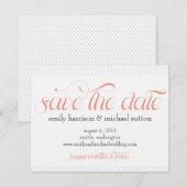 Save The Date Pois Pinpoint Enregistrer la date (Devant / Derrière)