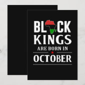Save The Date Poison de Birthday | Black Kings Are Born In octob (Devant / Derrière)