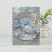 Save The Date Poisson - Taille de l'invitation plate : 12,7 cm x (Debout devant)